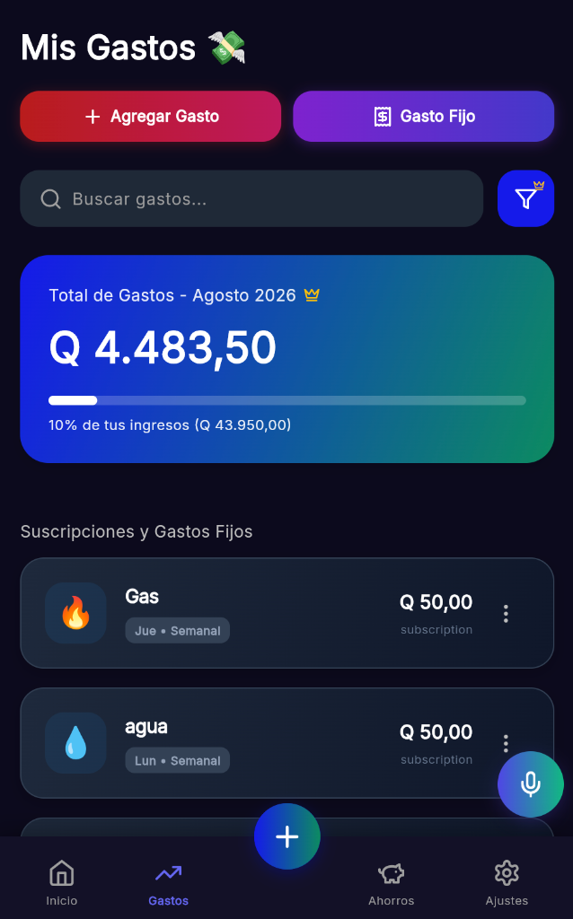 QUIVO Gastos